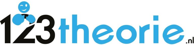 Contact 123theorie logo - platform voor motortheorie dagcursus en online oefenen voor het CBR-examen